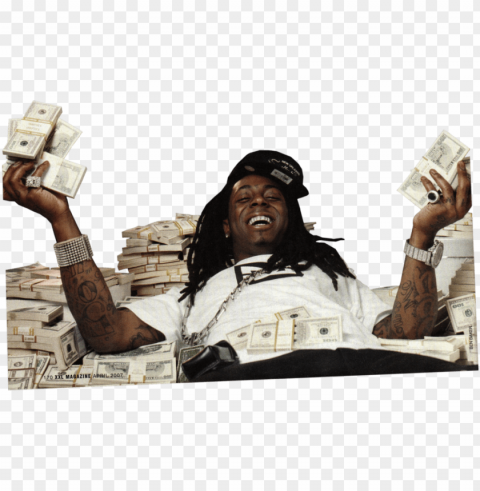 wayne laying in money - lil wayne laying in money Free download PNG images with alpha transparency