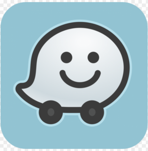 waze logo background Isolated Subject in Transparent PNG Format