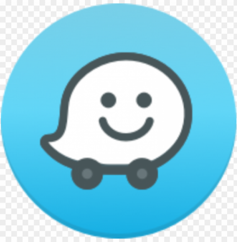 waze logo wihout Isolated Subject with Clear PNG Background