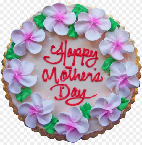 we also have cupcakes decorated with plumeria red - mother's day rum cake Isolated Artwork with Clear Background in PNG