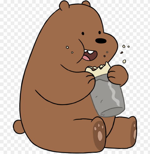 we bare bears pack - we bare bear brown bear Clear Background Isolated PNG Graphic