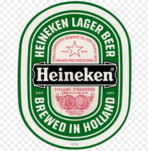 we believe in our beer so we put our name on it - heineken lager beer logo Transparent PNG Isolated Illustration