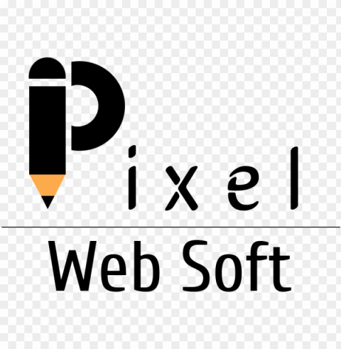 we designed a logo for company named pixel web soft - web design pixel logo PNG with transparent background for free