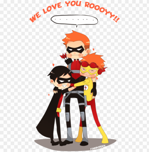we looooveeee roy harper by finnborden - roy wally and dick Background-less PNGs