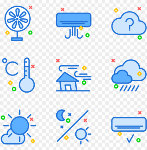 weather 87 icons - air icon PNG with no background diverse variety