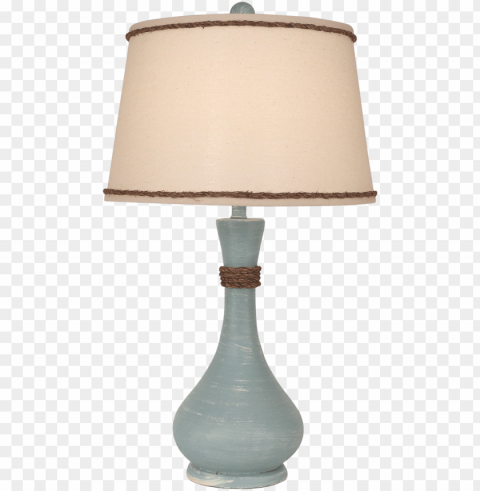 weathered atlantic grey smooth genie bottle table lamp - lampshade Clean Background Isolated PNG Design
