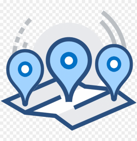 web icon locations - multiple locations icon Clear Background PNG Isolated Illustration