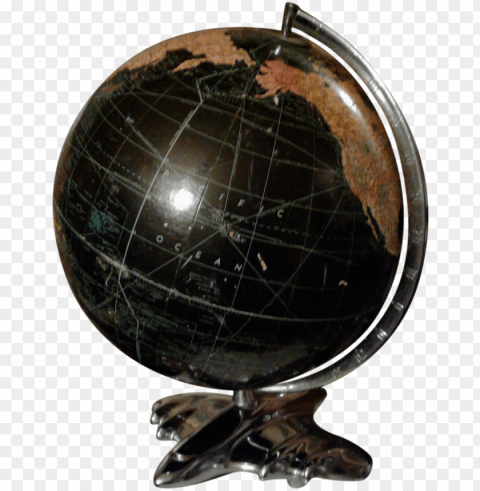 weber art deco world globe on chairish - globe Transparent PNG Isolated Item