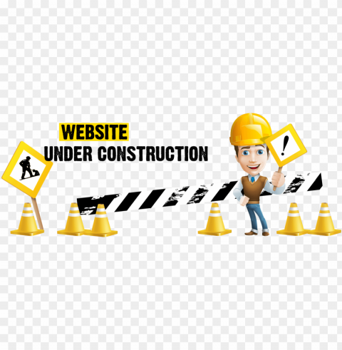 website under construction logo Free PNG download