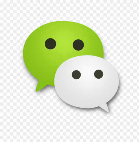 Wechat Logo PNG Image Isolated On Clear Backdrop