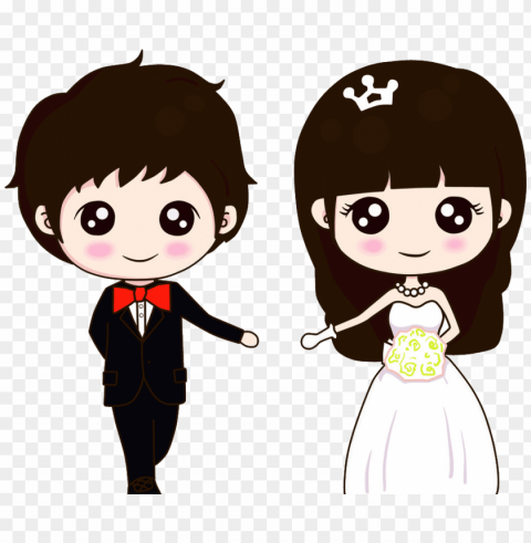 wedding couple vector dwnload - wedding couple cartoon vector PNG images with no background free download