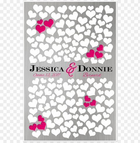 wedding guestbook posters - heart Isolated Graphic on HighQuality PNG