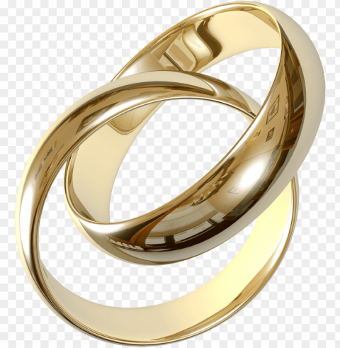wedding rings jewelry Isolated Item on Transparent PNG