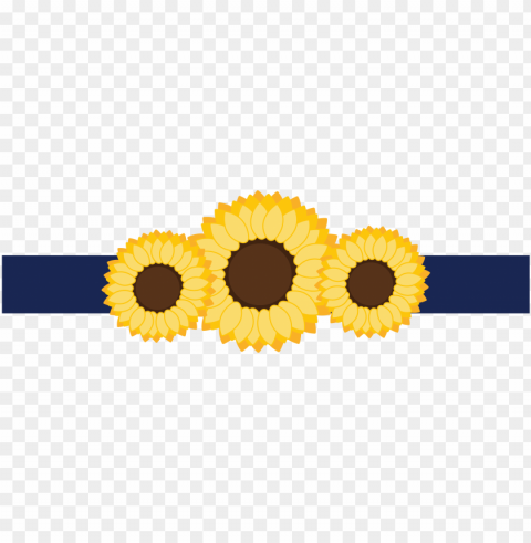 wedding stationery package samples - navy blue and sunflower clipart PNG Graphic Isolated on Clear Background Detail
