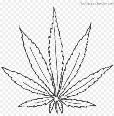 weed leaf drawing tumblr at getdrawings - weed leaf outline transparent PNG for overlays