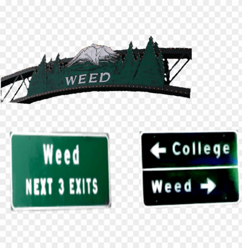 weed street signs - weed Isolated Object with Transparent Background in PNG