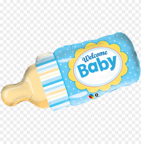 welcome baby boy balloo PNG graphics with transparent backdrop