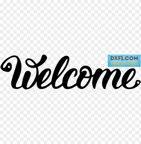 welcome sign cut file dxg svg - welcome svg file free Transparent PNG graphics complete collection