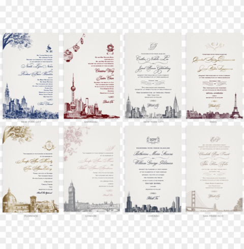 well-liked cities - toronto skyline wedding invitations PNG for educational use