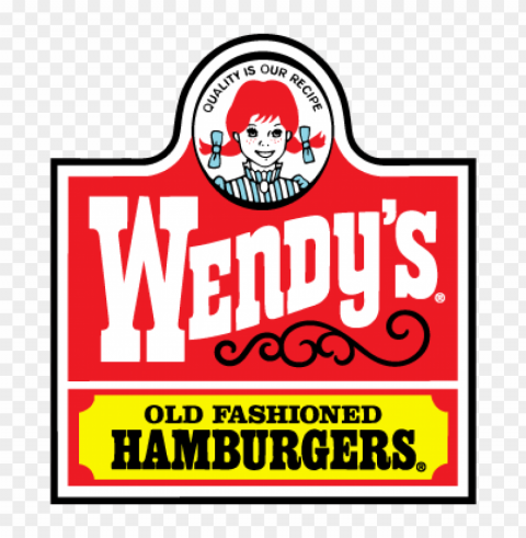 wendys logo vector free Transparent background PNG stock