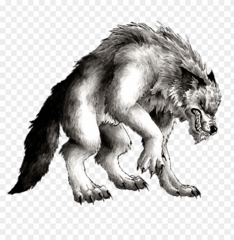 werewolf drawing Free PNG download