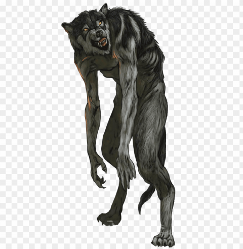 werewolf with long front paws Free PNG images with alpha channel compilation