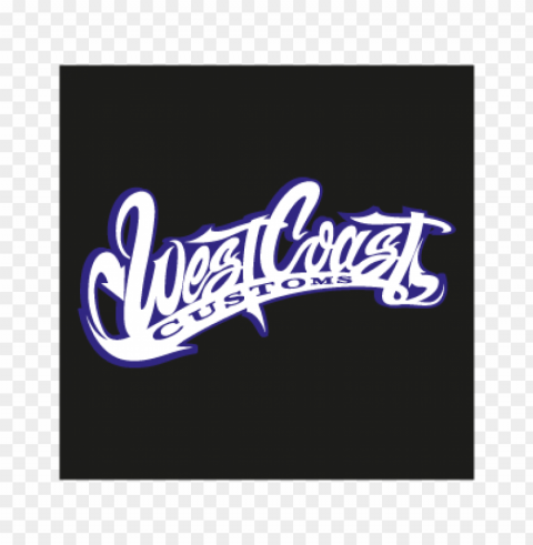 west coast customs vector logo High-resolution transparent PNG images set