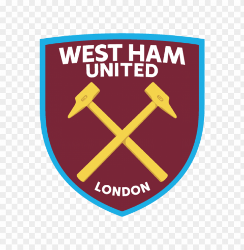west ham united fc logo vector Transparent Cutout PNG Isolated Element