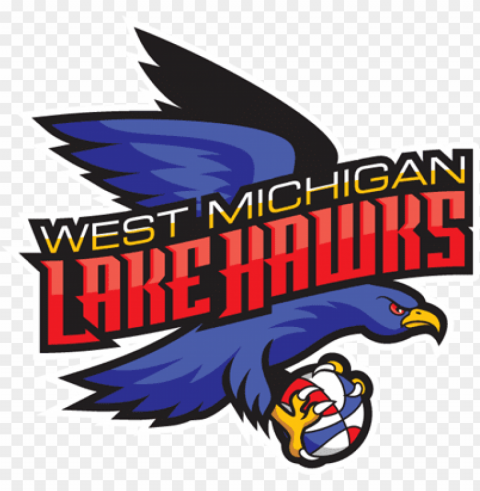 west michigan lake hawks Clean Background Isolated PNG Illustration