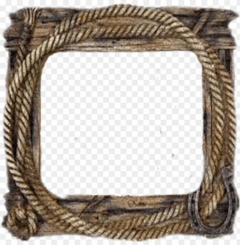 western cowboy rope frame deco - gondola PNG for educational projects