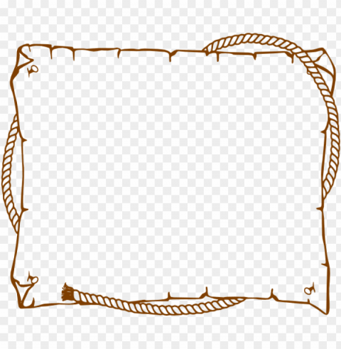 western frame - border clip art PNG Image Isolated with Transparency