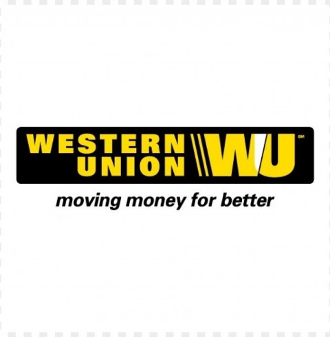 western union wu logo vector Isolated Object with Transparent Background PNG