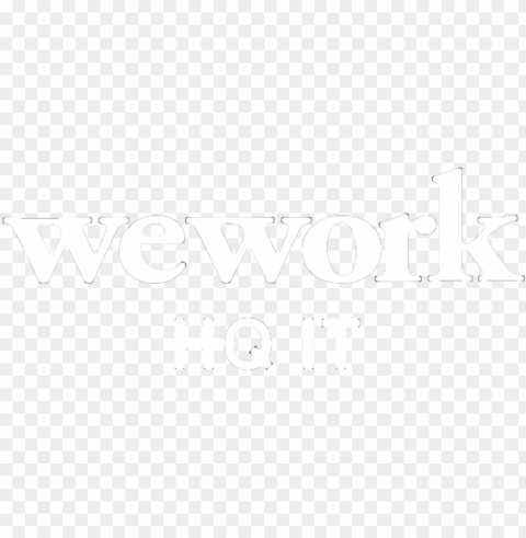 wework logo white Transparent Background Isolated PNG Illustration