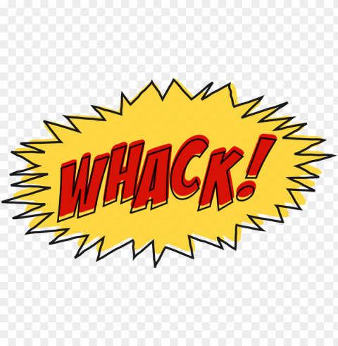whack comic book sound effect no background jpg - comic book effect HighResolution Transparent PNG Isolated Item