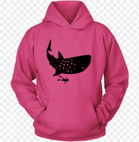 whale shark diving unisex unisex hoodie - shirt PNG images with high transparency