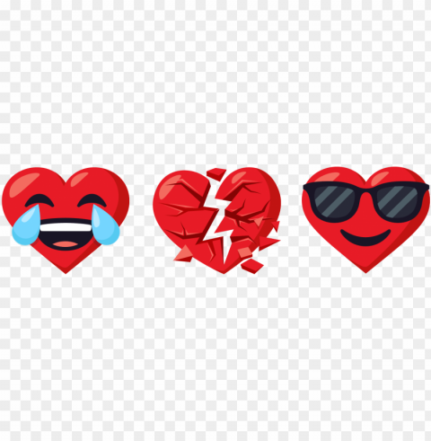 whether sending tears of joy a broken heart or keeping - emoji of heart broken in PNG files with transparent canvas collection