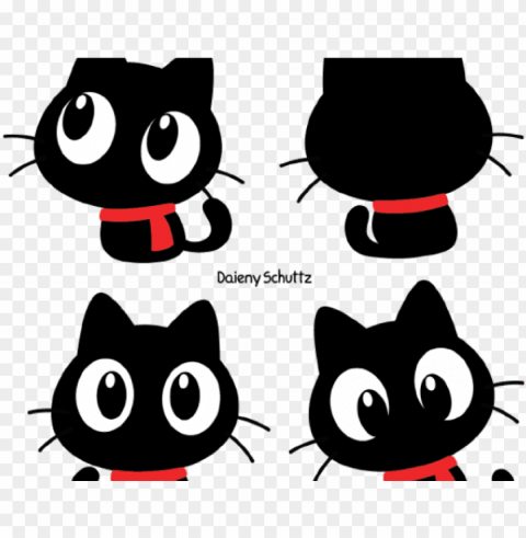 whiskers clipart kawaii cat - cartoo PNG Image with Isolated Graphic Element