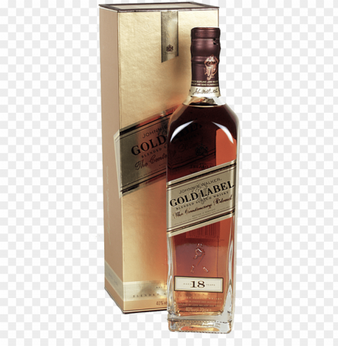whisky johnnie walker gold label 18 years 70cl - johnnie walker gold label PNG graphics with clear alpha channel broad selection