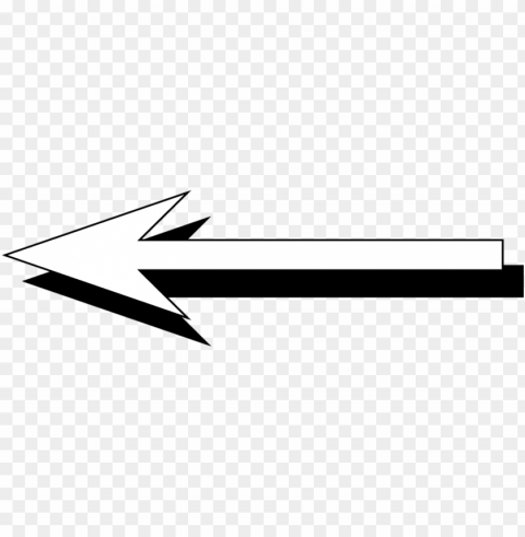 white arrow pointing left Isolated Object on Transparent PNG PNG transparent with Clear Background ID ddbc17e3