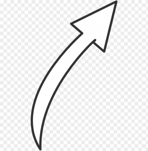 white arrow transparent pictures - curved white arrow vector PNG images for printing