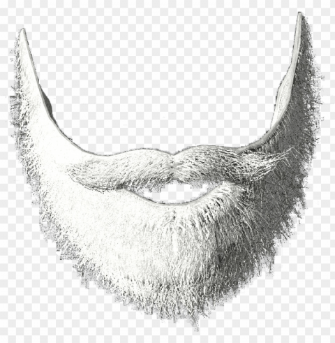 white beard - transparent santa beard PNG images with alpha transparency bulk