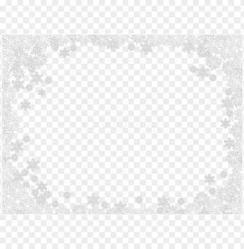 white border frame free toppng - snowflakes border line PNG images with high-quality resolution