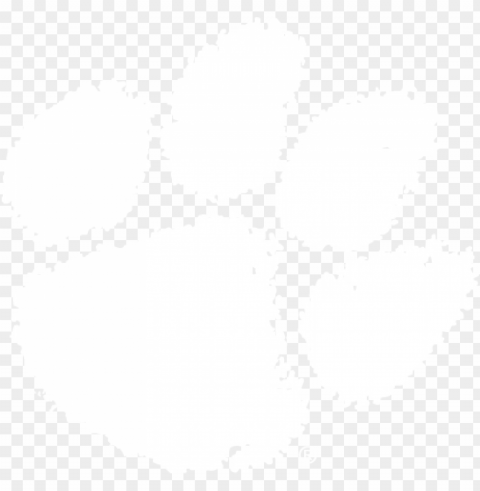 white clemson paw HighQuality Transparent PNG Isolated Graphic Element