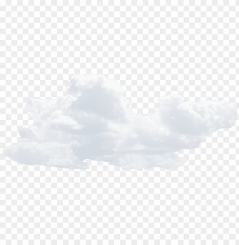 White Cloud PNG Graphic Isolated On Clear Background Detail