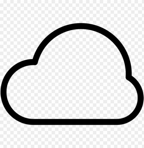 white cloud symbol Clear Background PNG Isolated Illustration