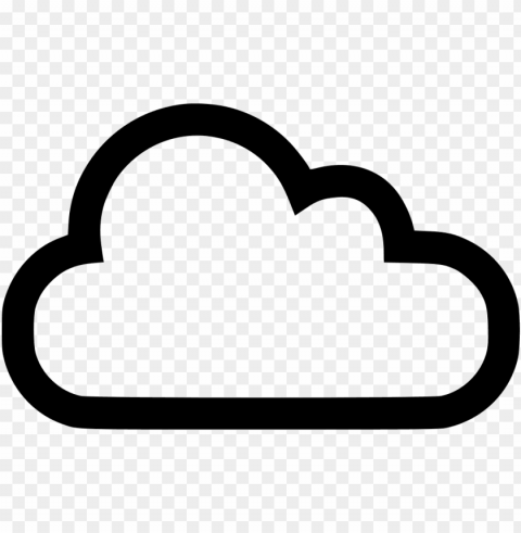 white cloud symbol PNG Image with Clear Isolation