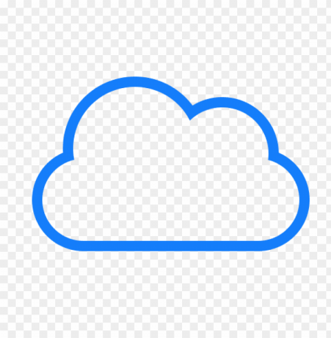 white cloud symbol PNG Image with Isolated Element