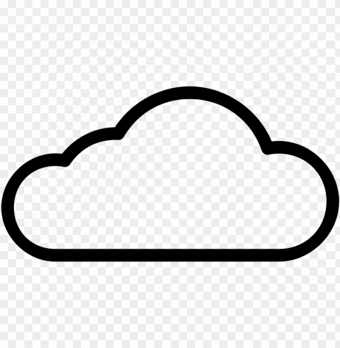 white cloud symbol PNG Image with Isolated Graphic Element
