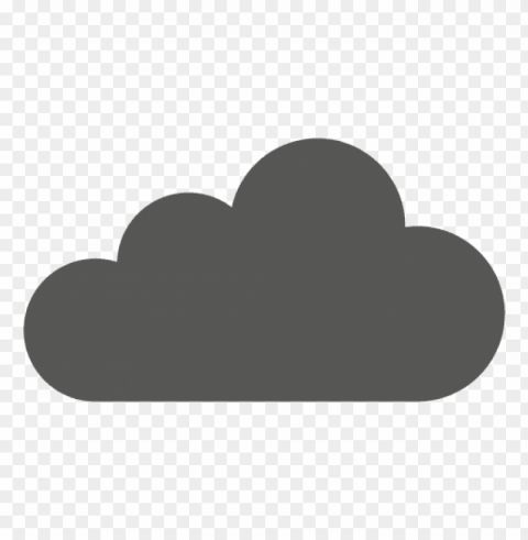 White Cloud Symbol PNG Image With Isolated Subject