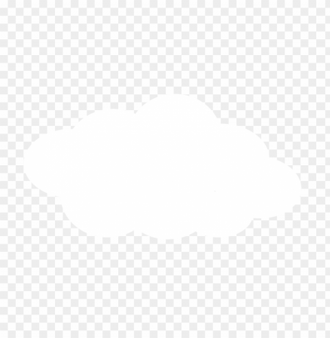 White Cloud Symbol PNG Image With Isolated Transparency